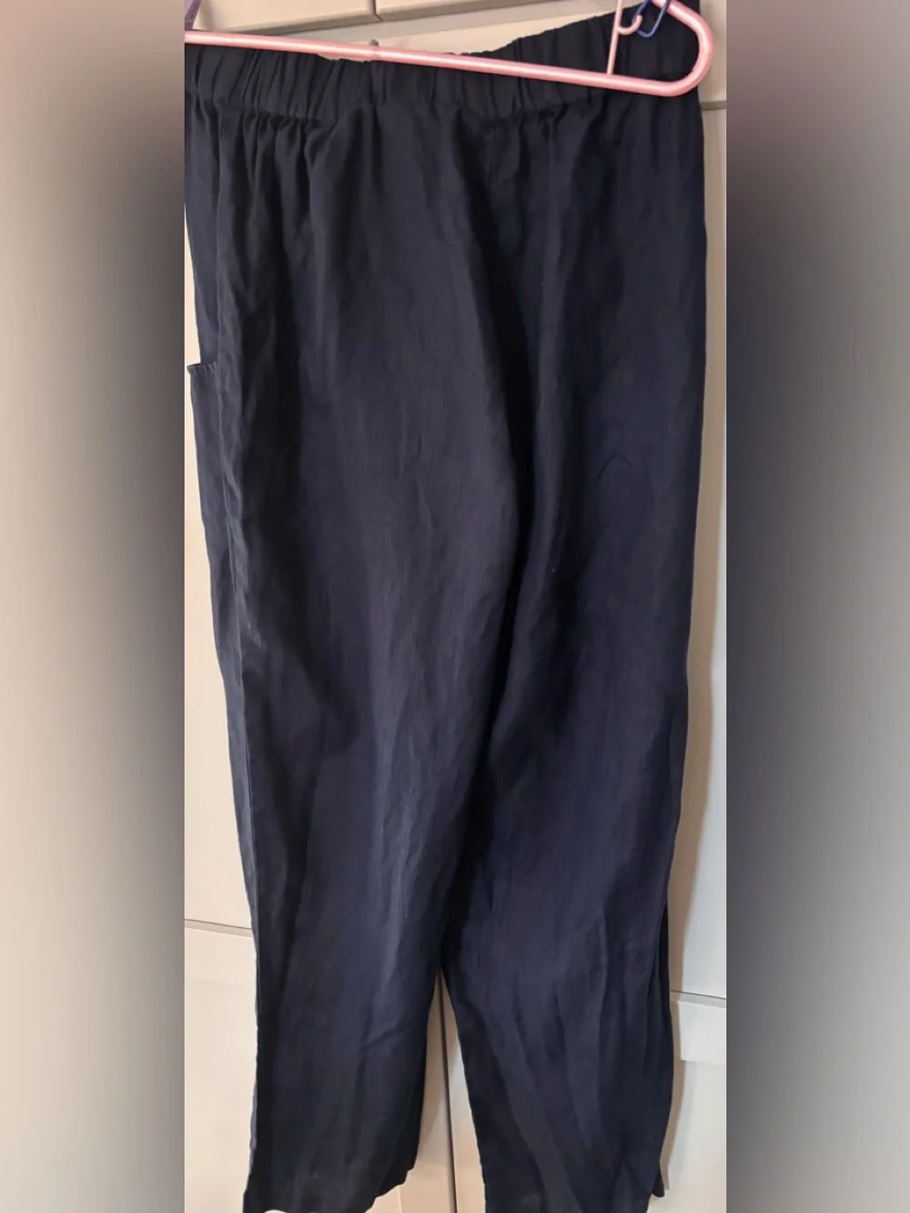 Quince  100% European Linen Pants in Deep Navy.SizeS